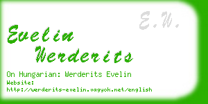 evelin werderits business card